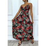 longue-robe-d-ete-rouge-a-imprime-tropical-et-cintree-a-la-taille (5)