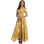 2018-longue-t-Floral-Maxi-robe-femmes-fleur-imprimer-d-contract-Split-plage-robe-dames-l