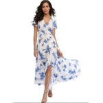 2018-longue-t-Floral-Maxi-robe-femmes-fleur-imprimer-d-contract-Split-plage-robe-dames-l