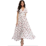 2018-longue-t-Floral-Maxi-robe-femmes-fleur-imprimer-d-contract-Split-plage-robe-dames-l