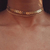 2018-Or-en-m-tal-de-Couleur-Deux-Couche-Choker-Colliers-Fishbone-Cha-ne-simple-bijoux
