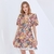 TWOTWINSTYLE-Hit-Color-Print-Dress-For-Women-V-Neck-Puff-Sleeve-High-Waist-Spring-Dresses-Female