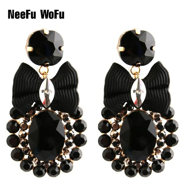 Boucles D'oreilles Strass Noires Happiness Boutique – Fausses Gemmes, Clous D'oreilles élégants Pour Toutes Les Occasions