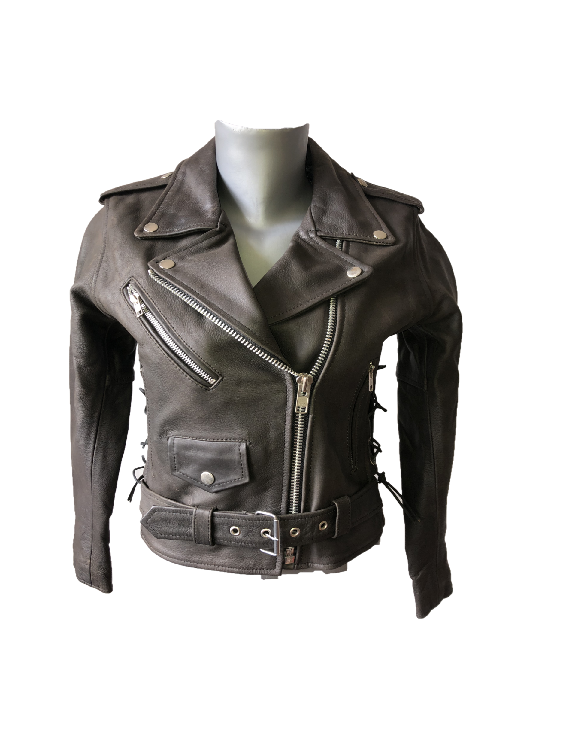 Blouson cuir 2025 femme motard