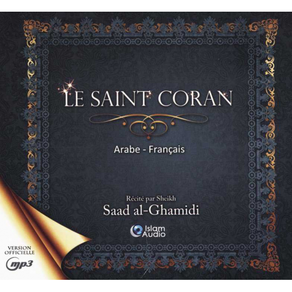 Coffret Coran 3 CD format MP3 en arabe-français Al-Ghamidi