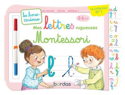 Livre-ardoise : Mes lettres rugueuses Montessori