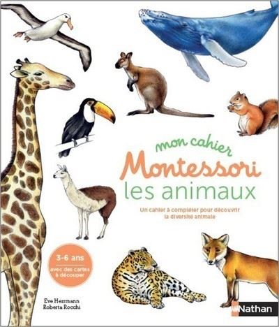 Mon cahier Montessori - Les animaux des continents