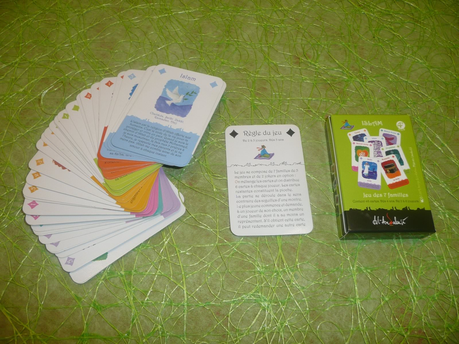 Jeu de 7 familles sur l
