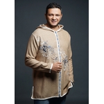 jabador-modele-abjad-diagonale-capuche-beige-collection-ismail-mounir