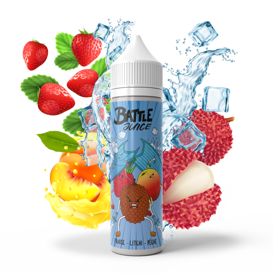 Fraise Pêche Litchi 50ml Battle Juice