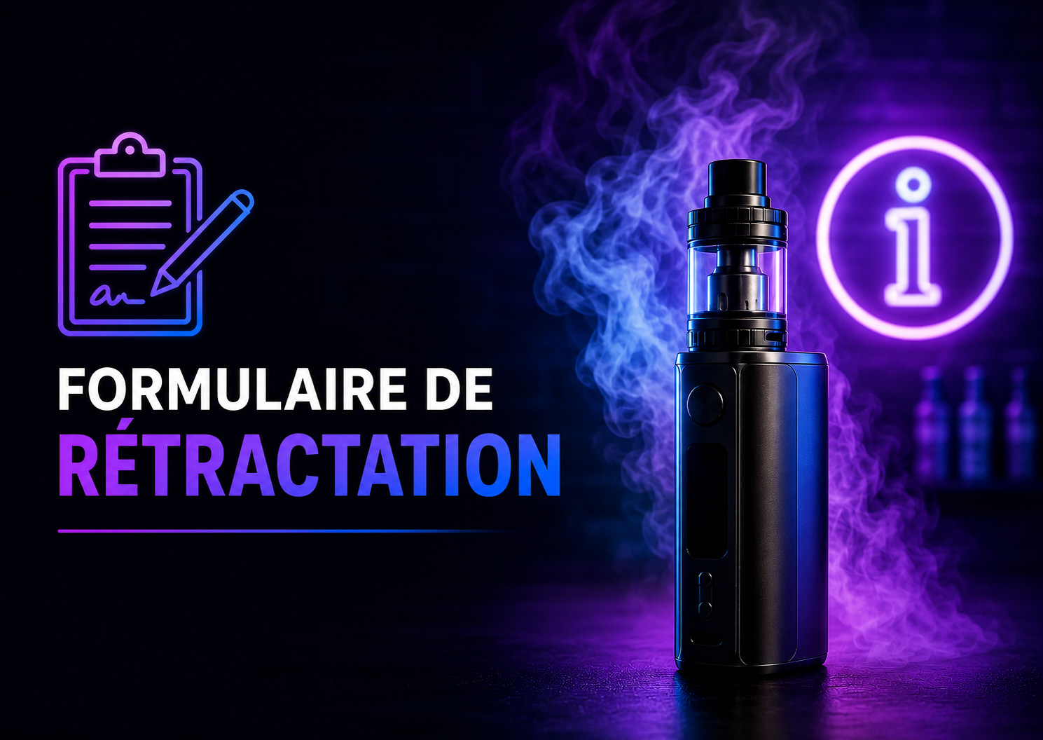 Formulaire de rétractation