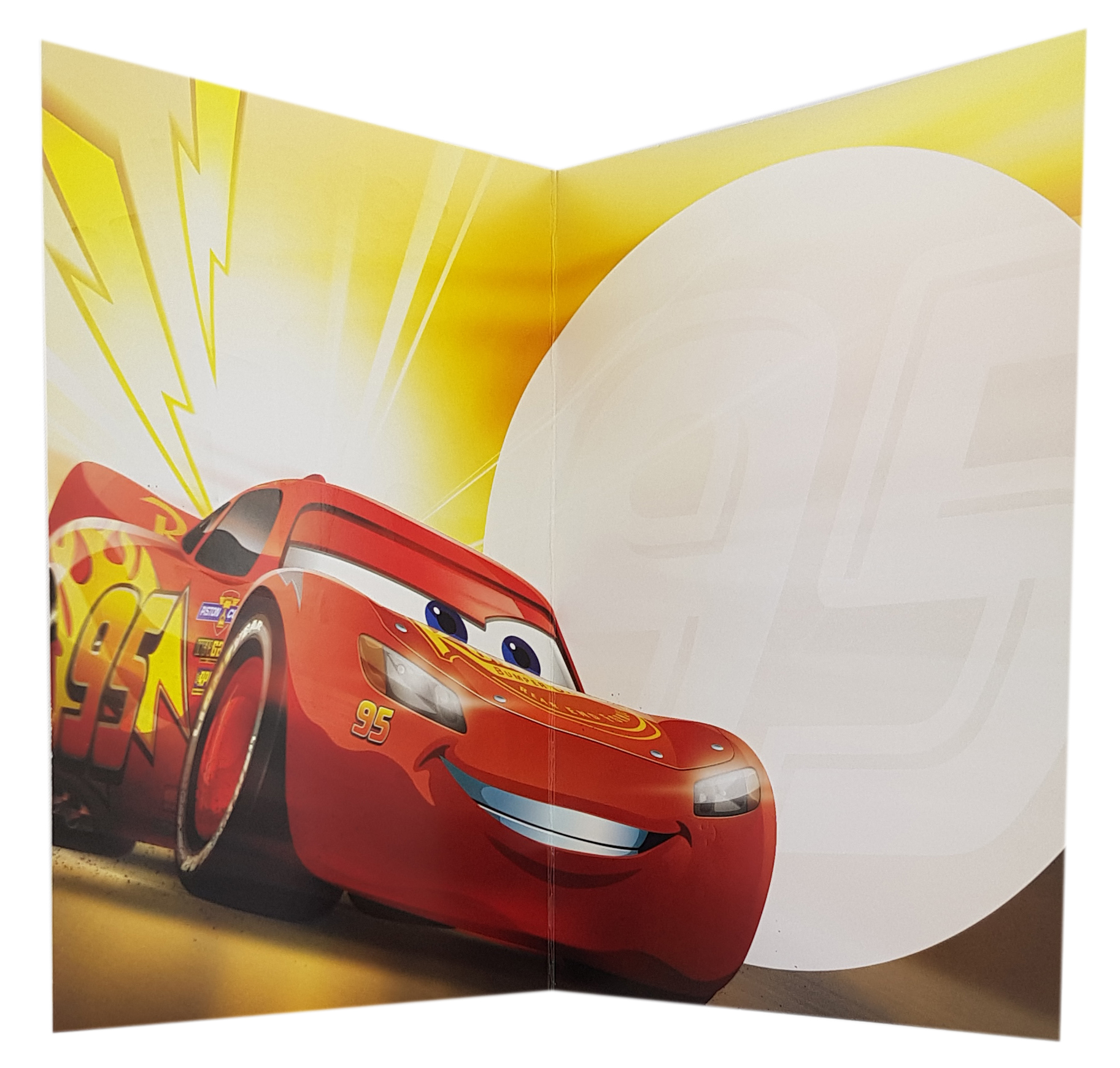 carte anniversaire Disney cars flash mc queen Réf 75 B