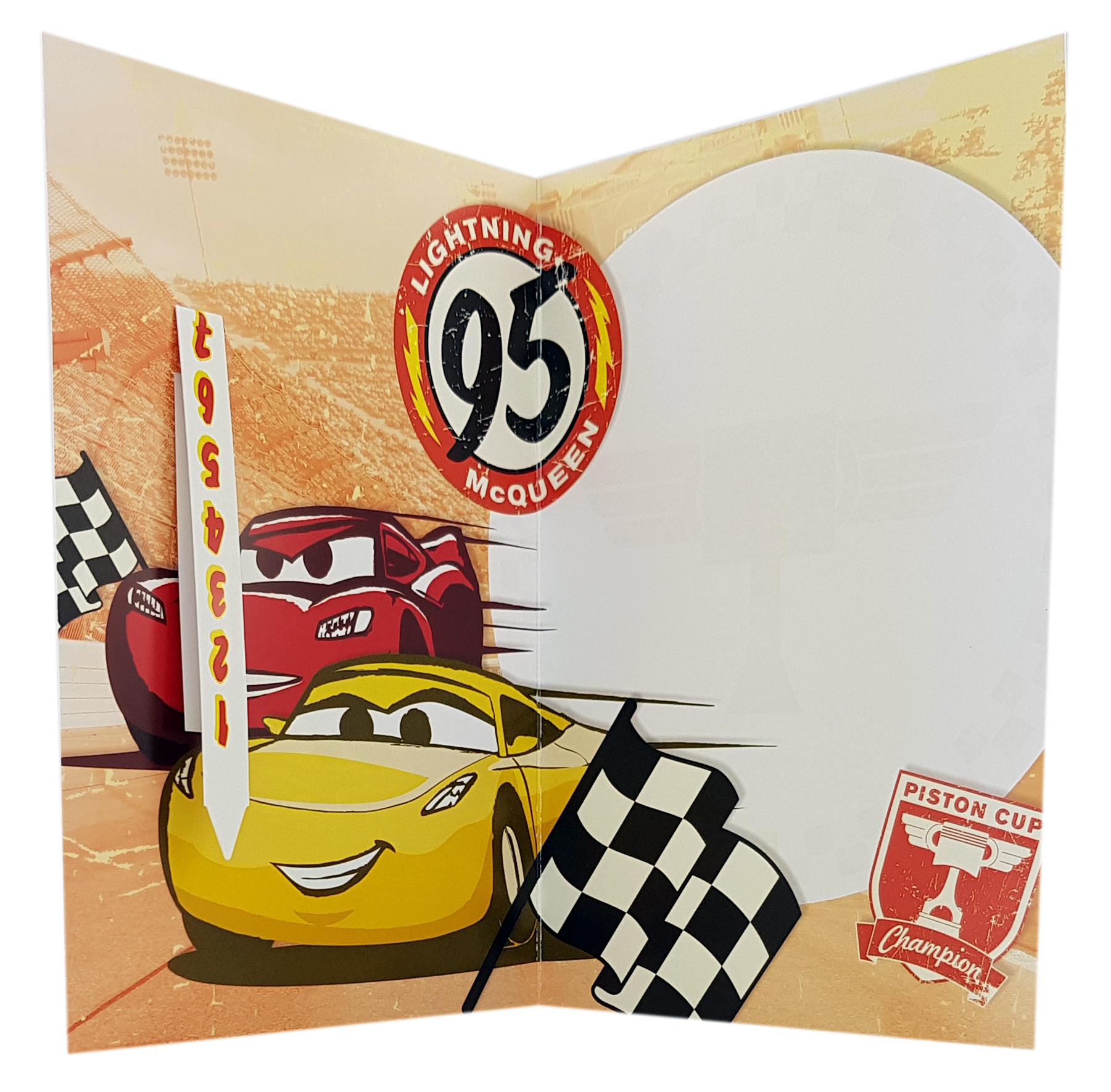 carte anniversaire Disney cars flash mc queen Réf 79 B