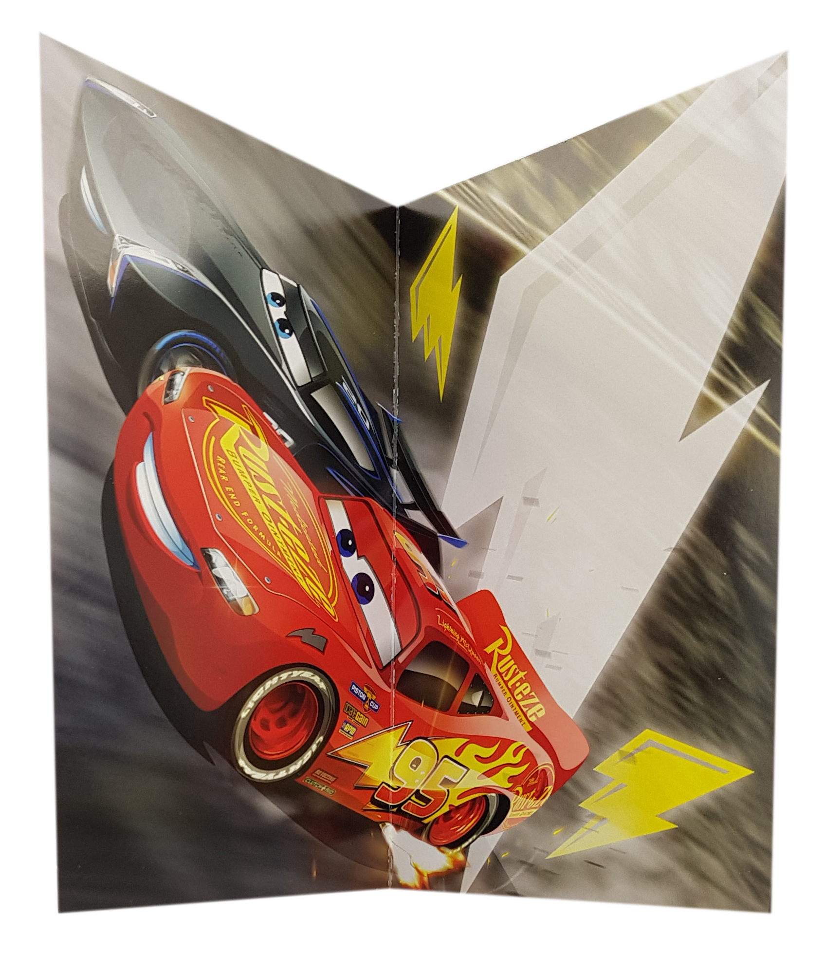 carte anniversaire Cars Disney Flash McQueen G