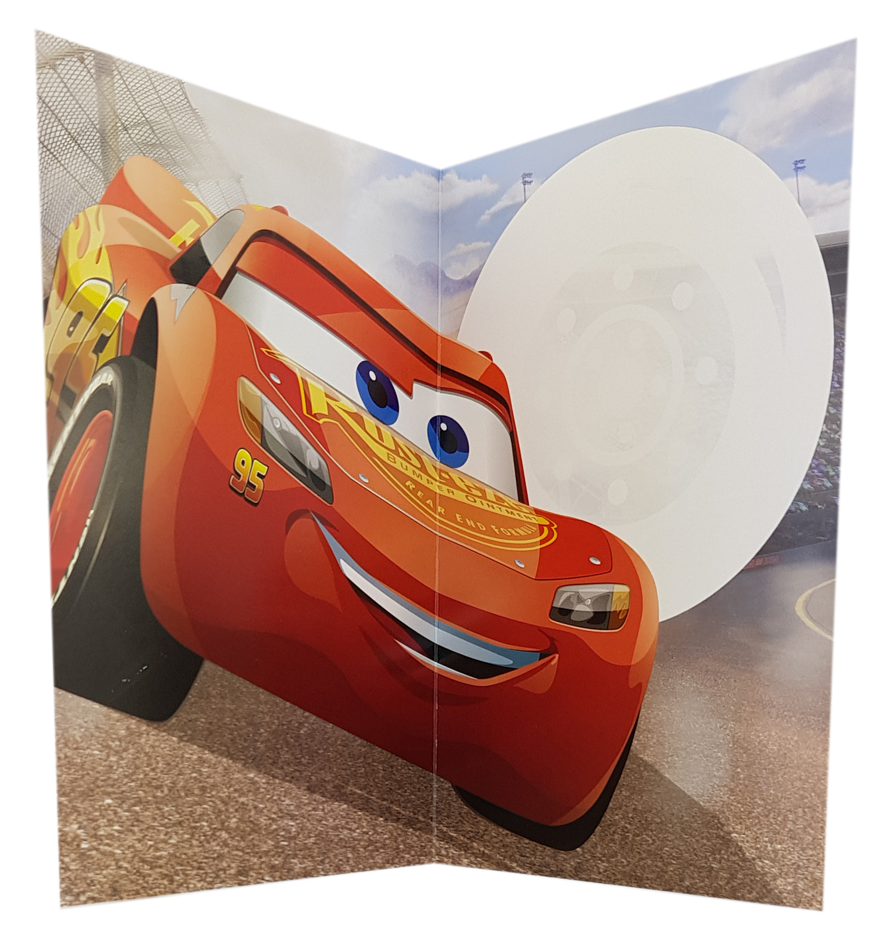 carte anniversaire Cars Disney Flash McQueen A