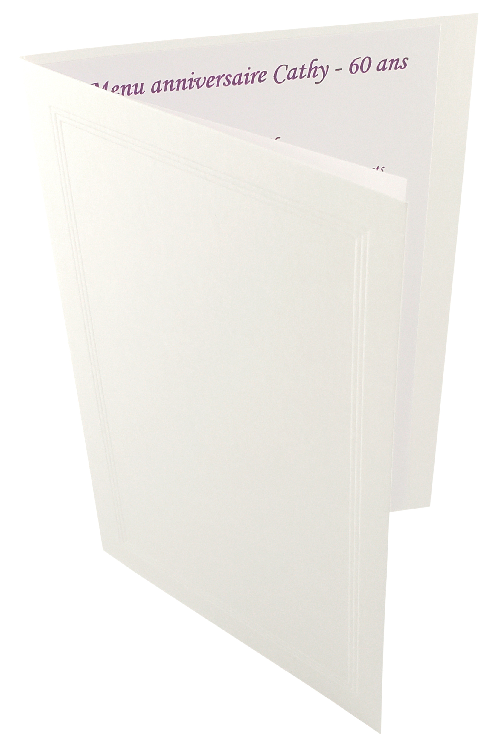 Carte de menu