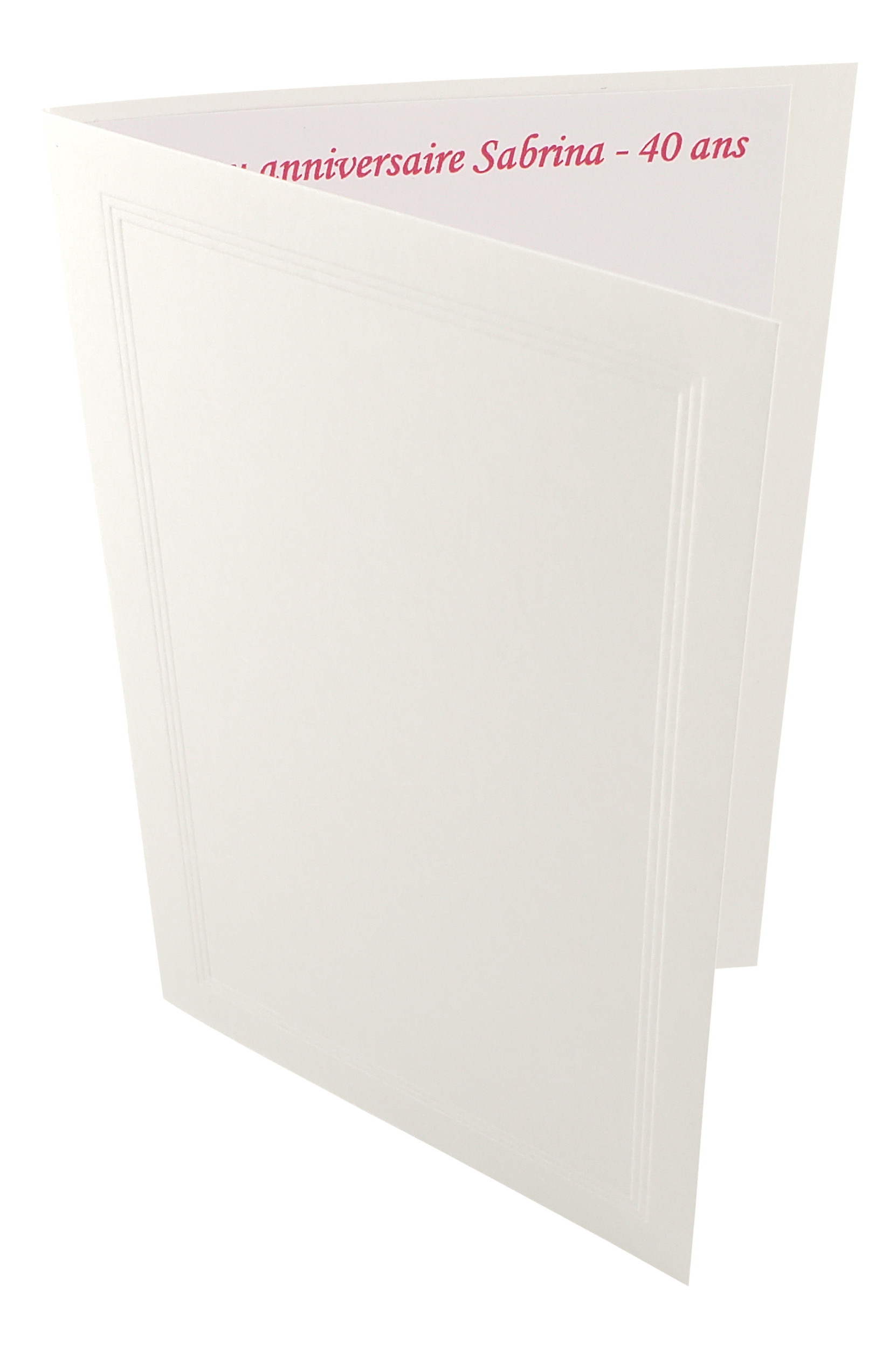 Carte de menu
