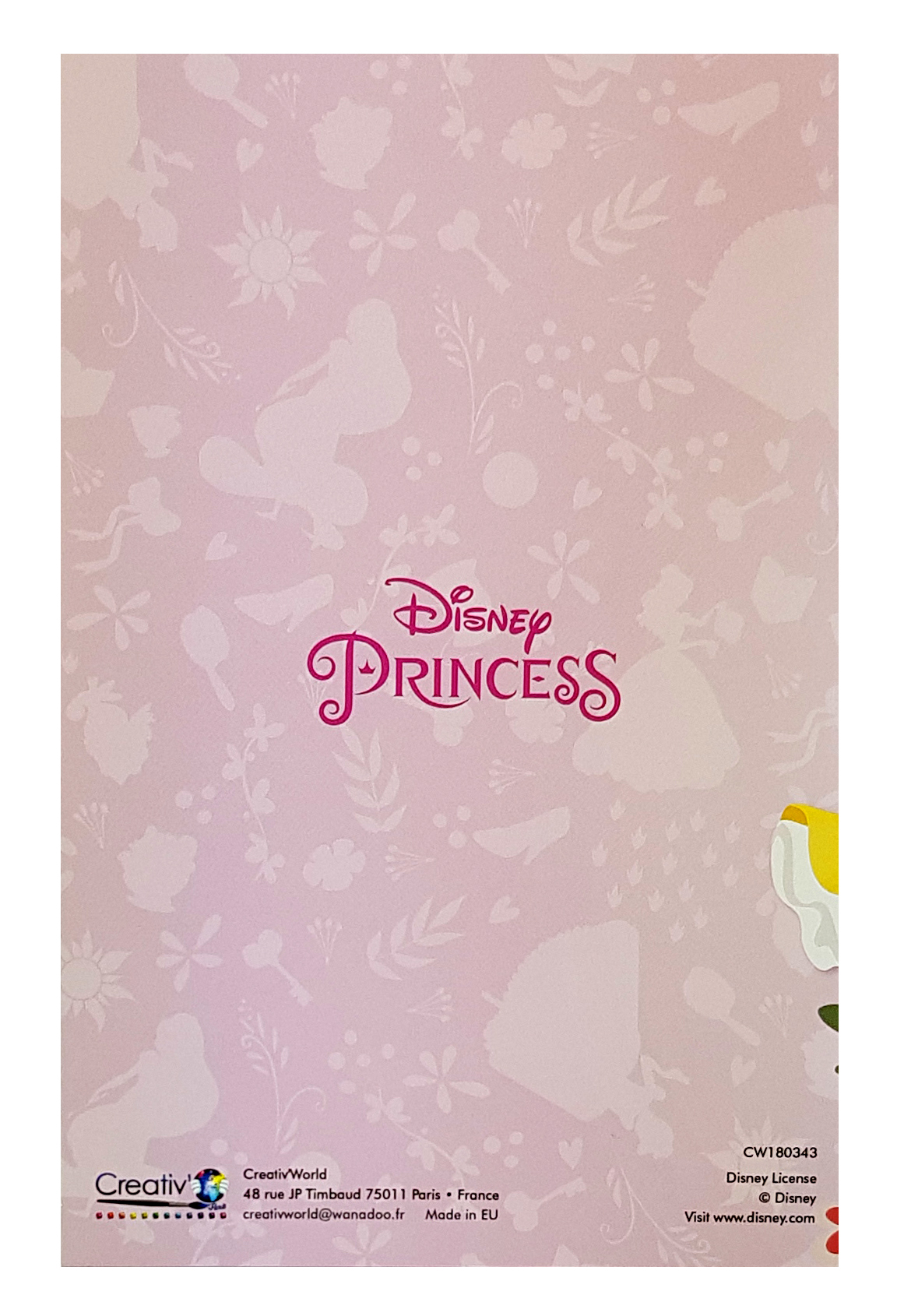 Carte de menu anniversaire princesses Disney 1. Réf. 108 - Cartes de ...