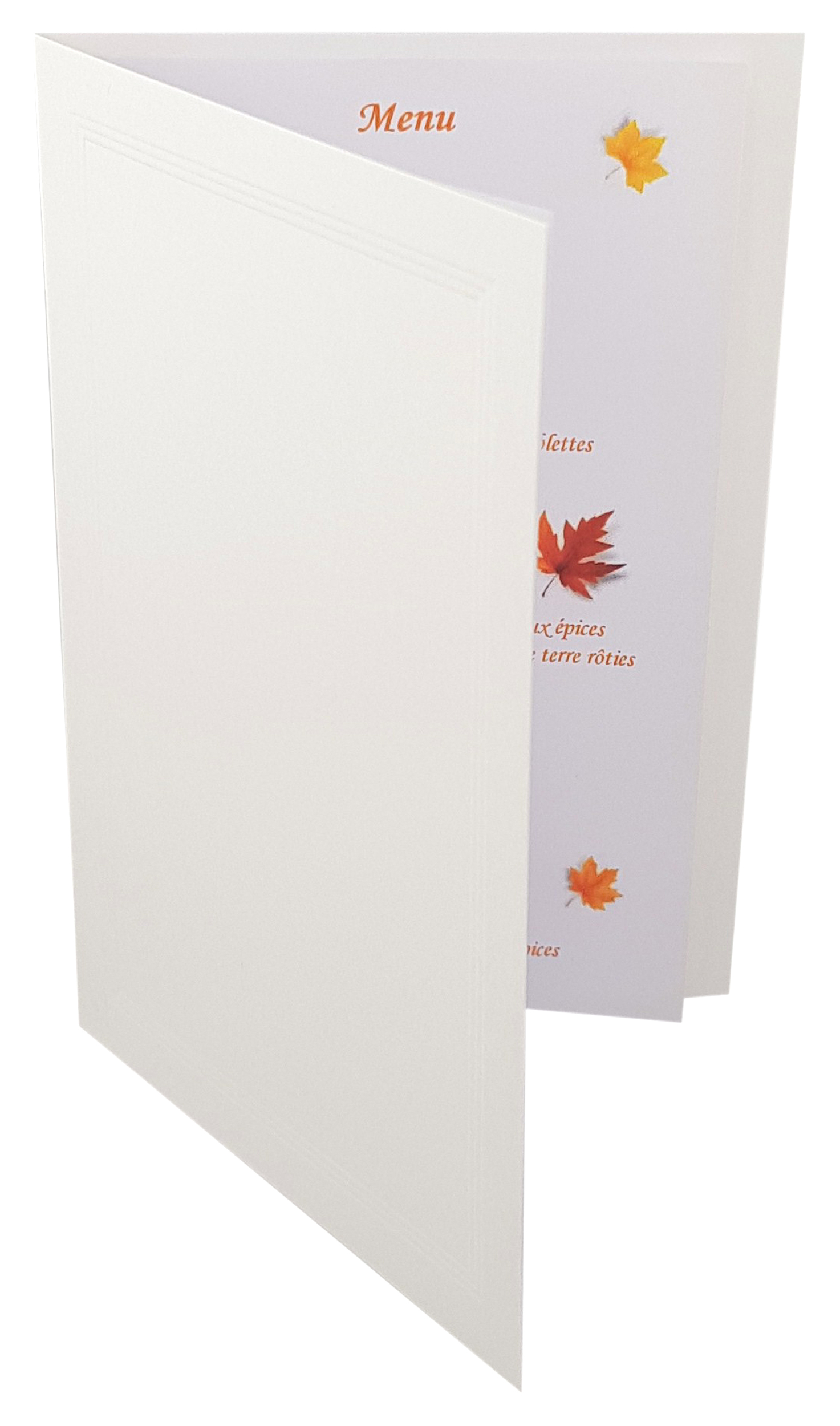 Carte menu automne