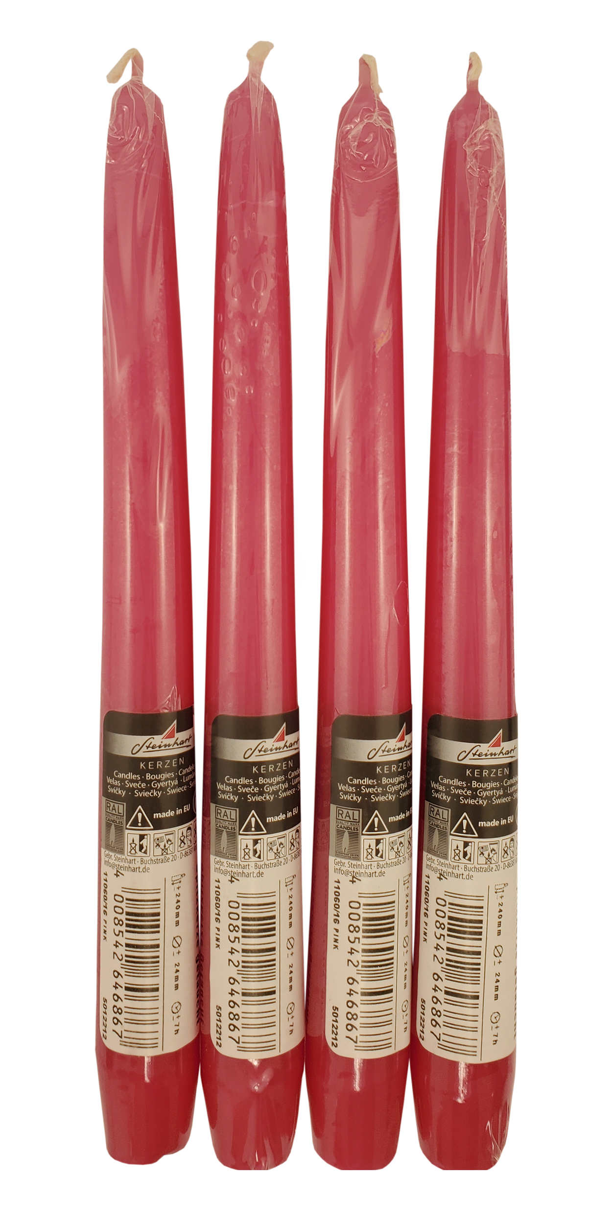 Bougies rose fuchsia