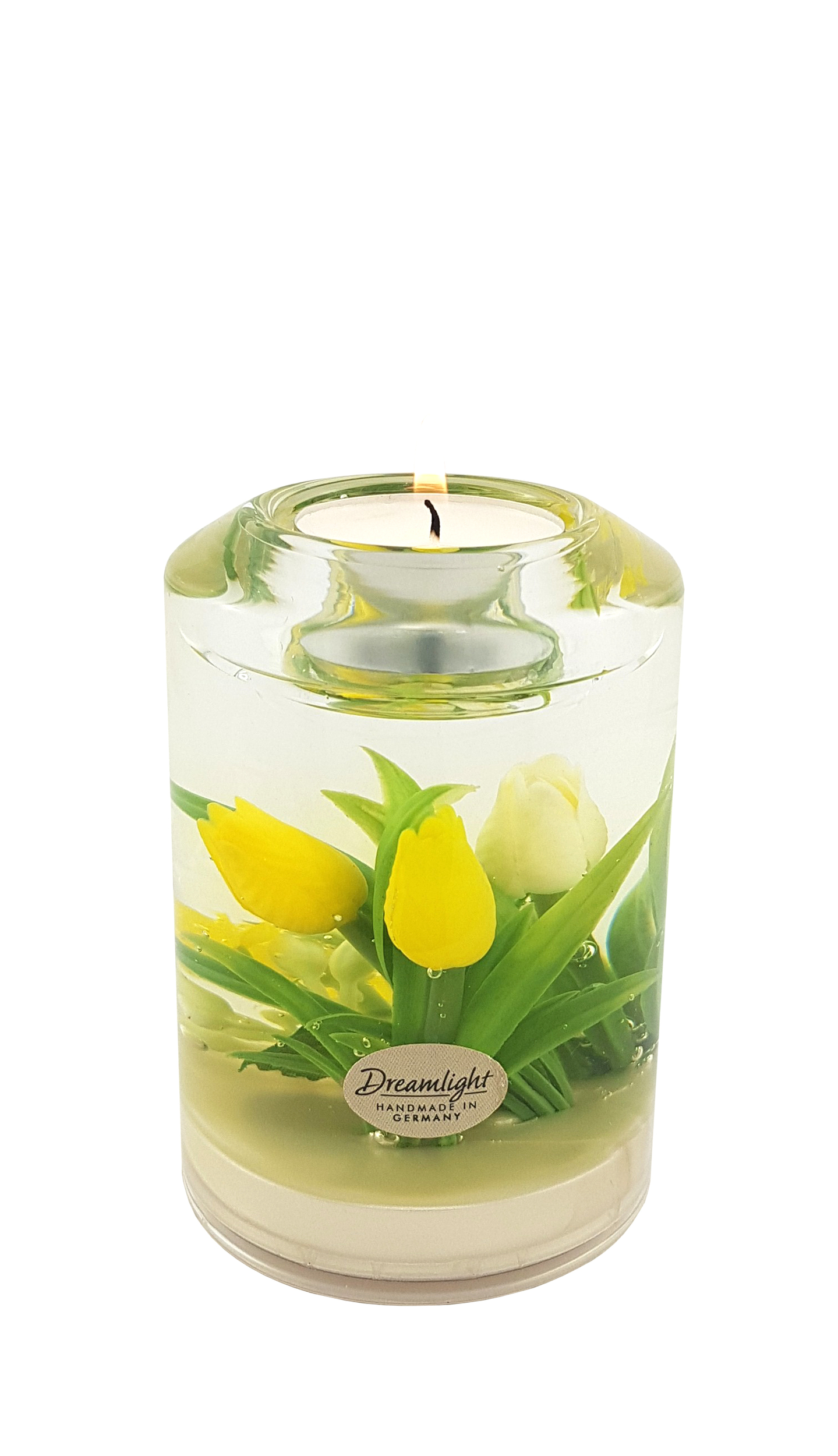 Bougeoir tulipes Jaunes