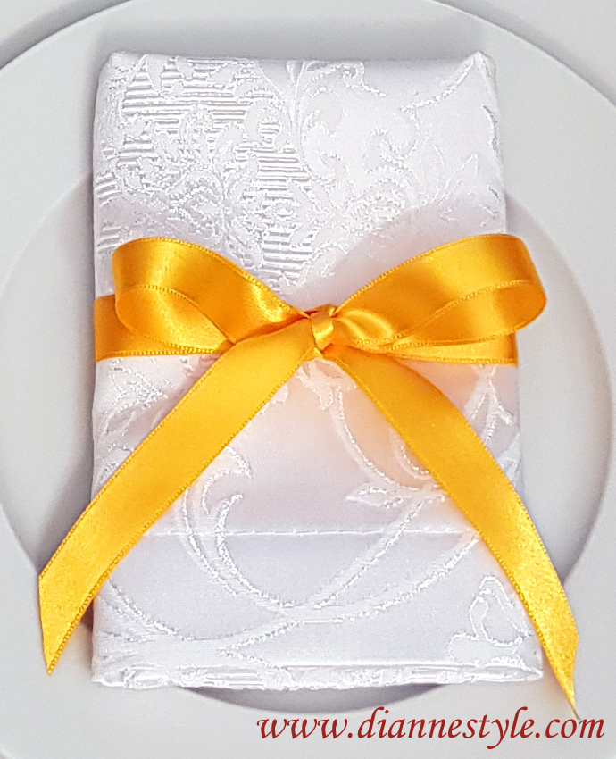 nœud de serviette de table orange Réf. 157