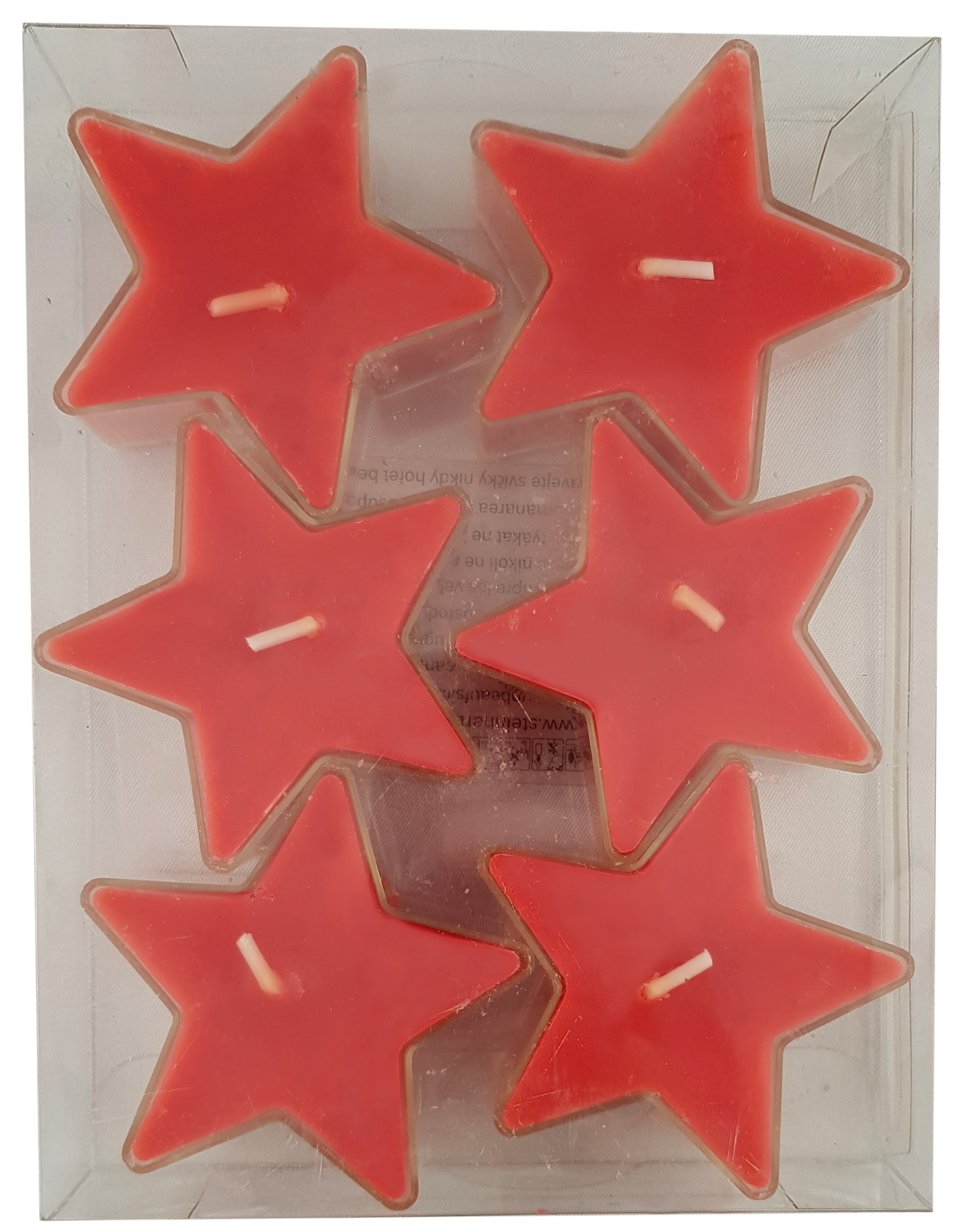 Bougies étoiles rouges Noël 190 B