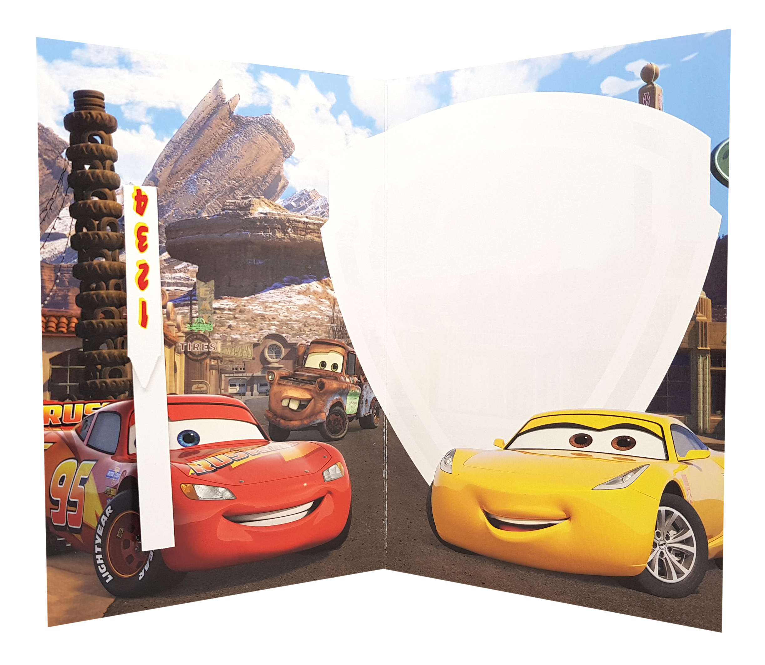 Carte anniversaire flash mcqueen Disney Cars 77