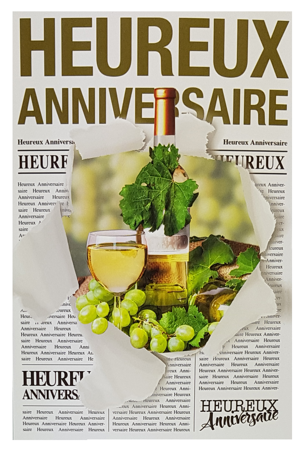 Carte anniversaire homme Réf 60