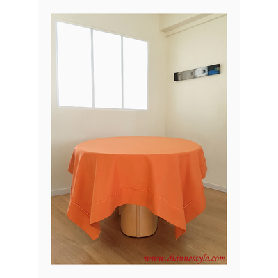 Nappe rectangulaire orange "Dahlia" 150x250 cm. Réf. 327