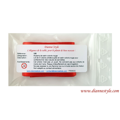 Ruban rouge en satin 150 A
