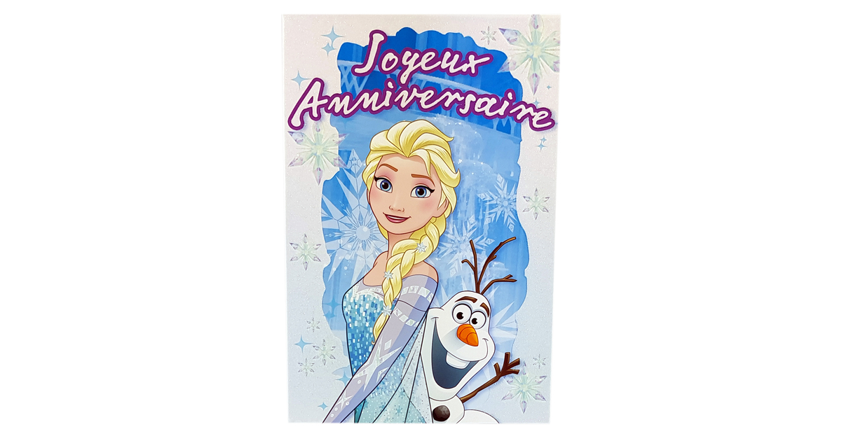 Carte D Anniversaire Reine Des Neiges