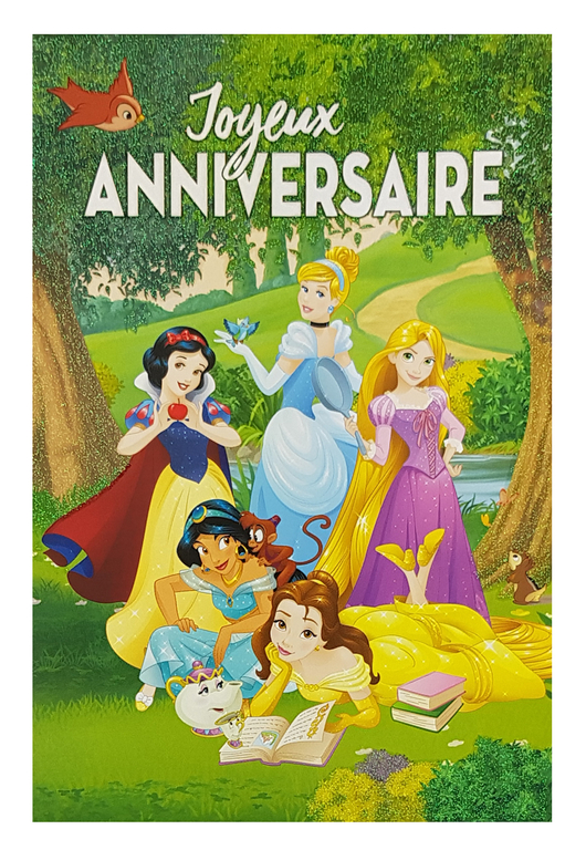 Carte De Menu Anniversaire Princesses Disney Ref 110 Cartes De Menus A Themes Anniversaire Fille Dianne Style