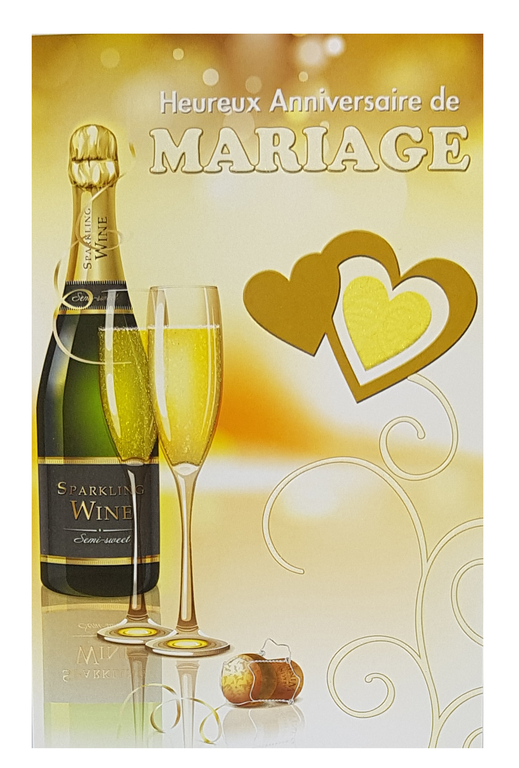 Carte Anniversaire De Mariage. Réf. 61 - Cartes Anniversaire ...