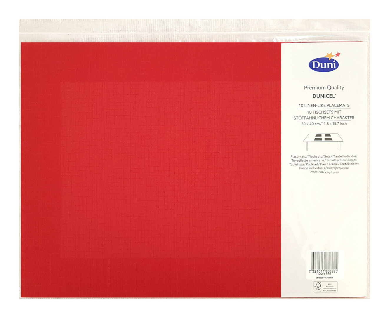 Set De Table Rouge Lot de 10 sets de table jetables. 30x40 cm. Couleur rouge. Réf. 342 ...
