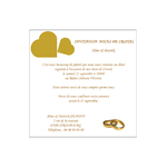 carte invitation anniversaire de mariage Réf 173