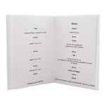 Carte menu couverts noirs ouverte VF1 blanchi