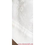 Nappe damassée blanche