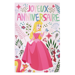 carte personnalisable en menu - Thème princesses Disney avec Aurore