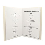Carte de menu
