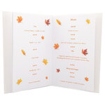 Carte menu thème automne