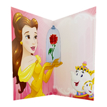 Carte personnalisable en menu - Thème anniversaire Princesse Disney Belle