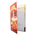 Carte personnalisable en menu - thème anniversaire Cars Disney Flash McQueen 95