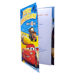 Carte personnalisable en menu - thème anniversaire Cars Disney Flash McQueen Cruz Martin