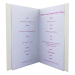 carte de menu - Thème félicitations pour mariage dorée Réf 42 B