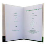 carte personnalisable menu foot