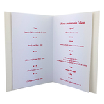 Carte personnalisable en menu - Thème anniversaire ballons