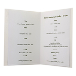 Carte personnalisable en menu - Thème heureux anniversaire homme vin