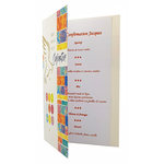 Carte de menu confirmation Réf 138 B