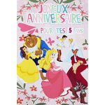 carte anniversaire princesses disney Réf 108